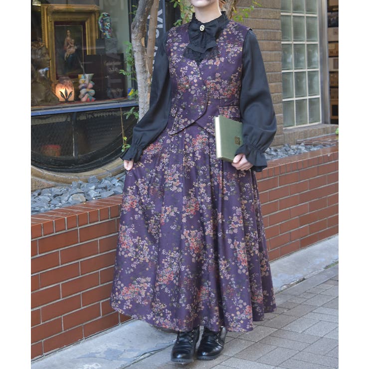 フローラルプリントベスト | axes femme | 詳細画像6 