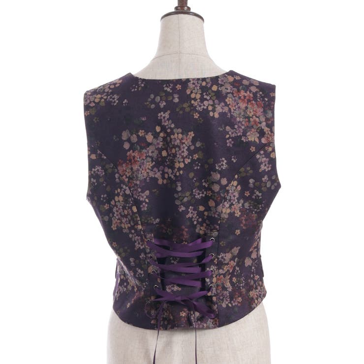 フローラルプリントベスト | axes femme | 詳細画像9 