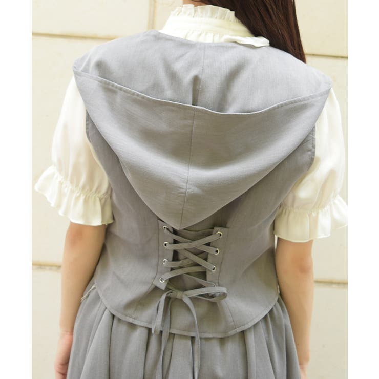 チェーン付フードベスト | axes femme | 詳細画像10 