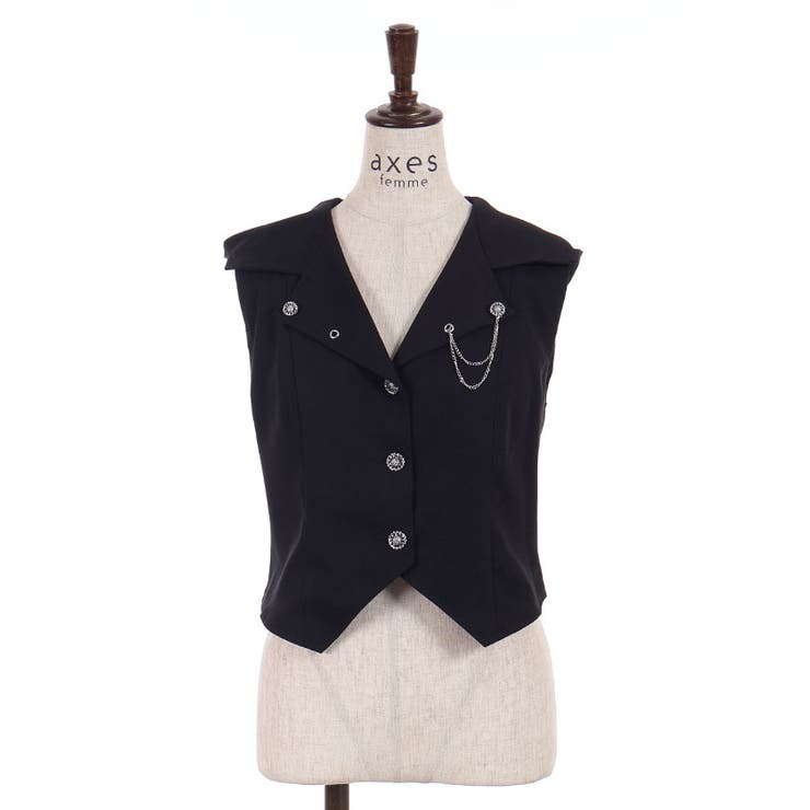 チェーン付フードベスト | axes femme | 詳細画像24 