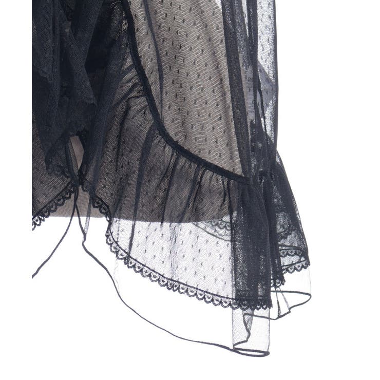 ミドル丈ドットチュールガウン | axes femme | 詳細画像10 