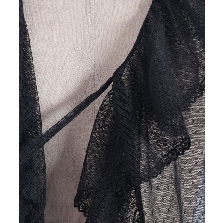 ミドル丈ドットチュールガウン | axes femme | 詳細画像11 
