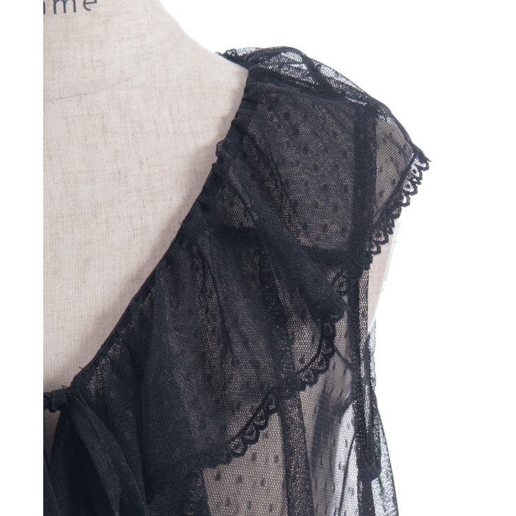 ★セール♪★BCBGMAXAZRIA ドットチュールガウン★ ミドル丈ドットチュールガウン[品番：IGAW0006682]｜axes femme
