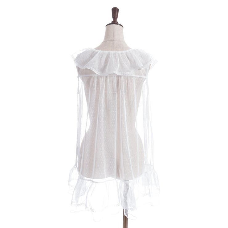 ミドル丈ドットチュールガウン | axes femme | 詳細画像16 