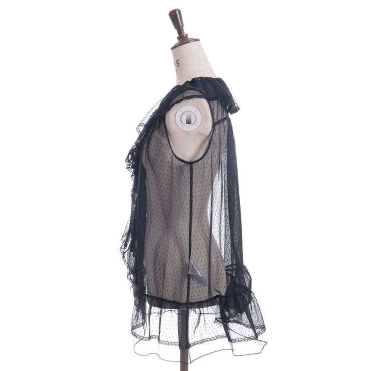 ミドル丈ドットチュールガウン | axes femme | 詳細画像7 