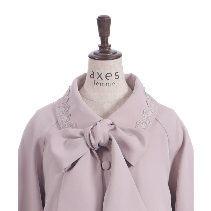 レース使いベルスリーブコート | axes femme | 詳細画像18 