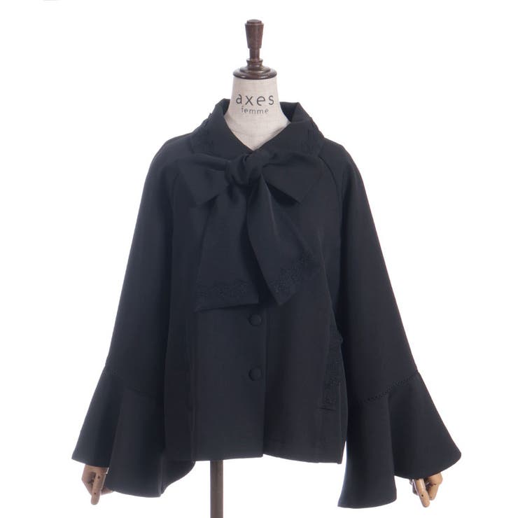 レース使いベルスリーブコート | axes femme | 詳細画像28 