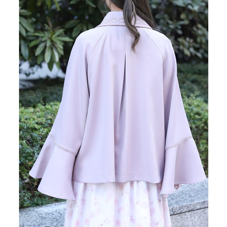 レース使いベルスリーブコート | axes femme | 詳細画像3 