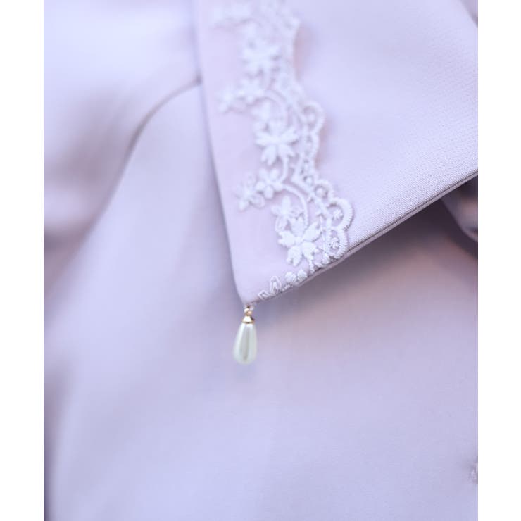 レース使いベルスリーブコート | axes femme | 詳細画像4 