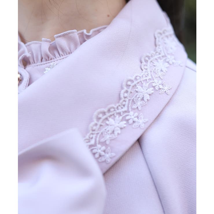 レース使いベルスリーブコート | axes femme | 詳細画像5 