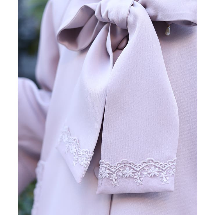 レース使いベルスリーブコート | axes femme | 詳細画像6 