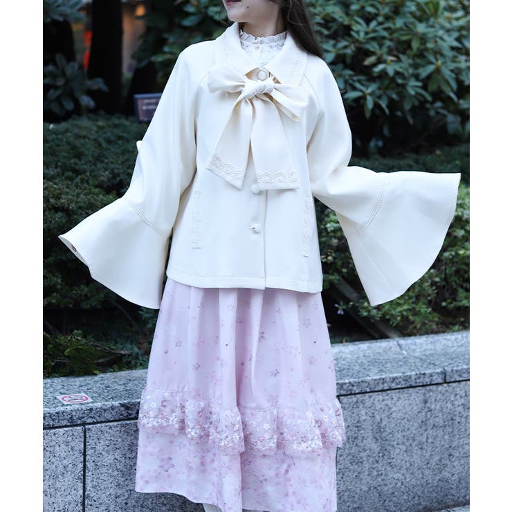 レース使いベルスリーブコート | axes femme | 詳細画像8 