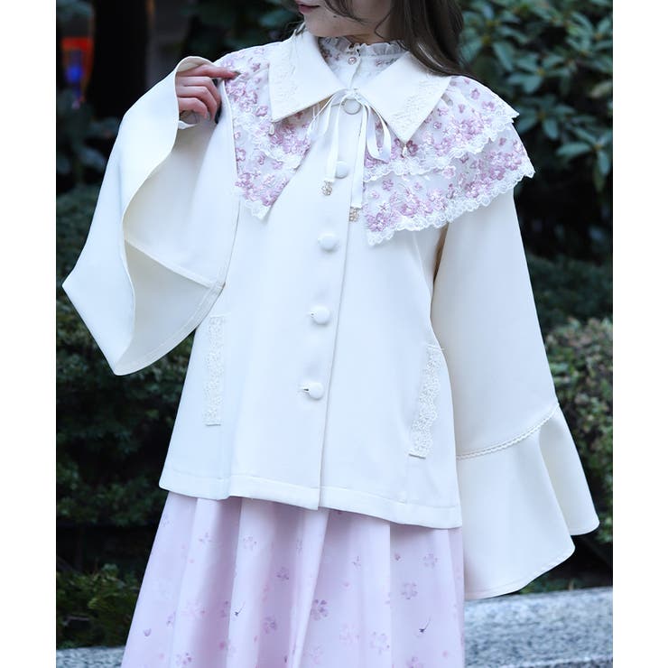 レース使いベルスリーブコート | axes femme | 詳細画像9 