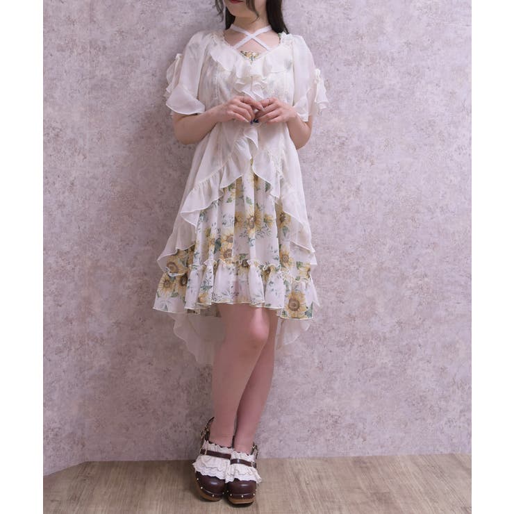 フィッシュテール楊柳ガウン | axes femme | 詳細画像14 
