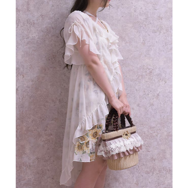 フィッシュテール楊柳ガウン | axes femme | 詳細画像15 