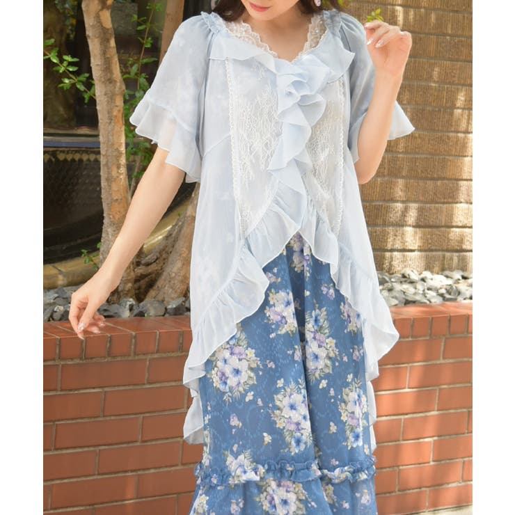 フィッシュテール楊柳ガウン | axes femme | 詳細画像9 