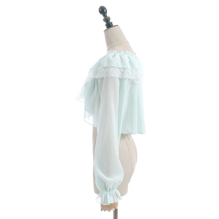 オフショルシフォンボレロ[品番：IGAW0006446]｜axes femme