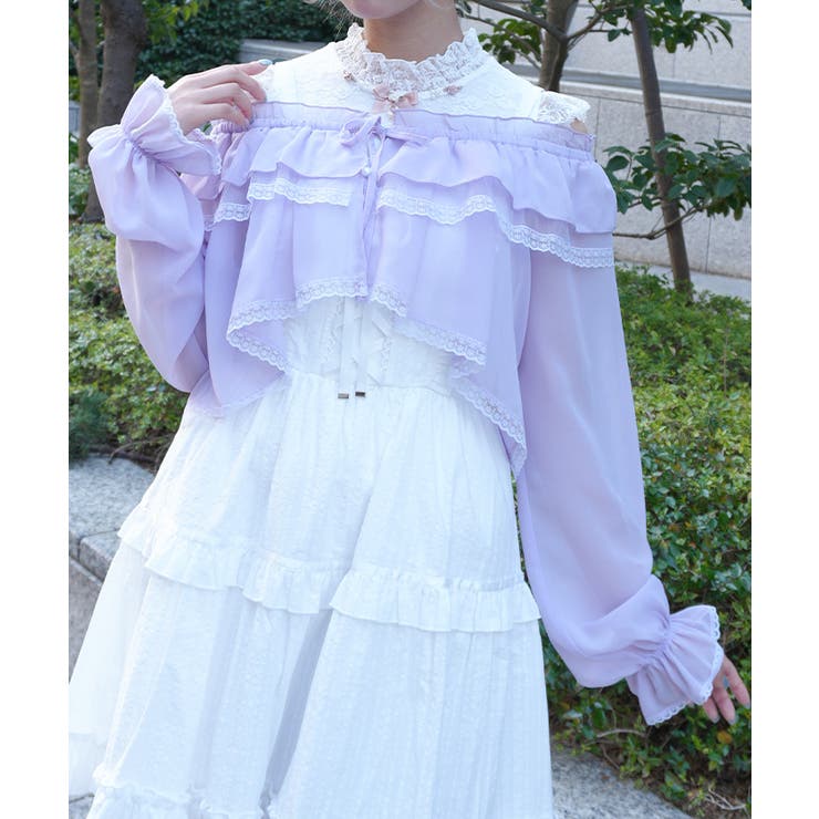 ラベンダー | ２ＷＡＹオフショルボレロ | axes femme