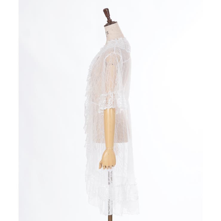 フリルレースガウン[品番：IGAW0005214]｜axes femme