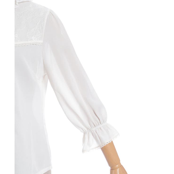 梯子レーススタンドカラーブラウス | axes femme | 詳細画像15 