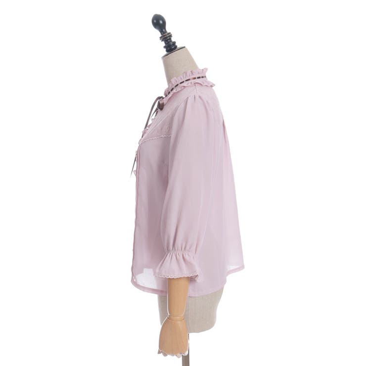 梯子レーススタンドカラーブラウス | axes femme | 詳細画像25 