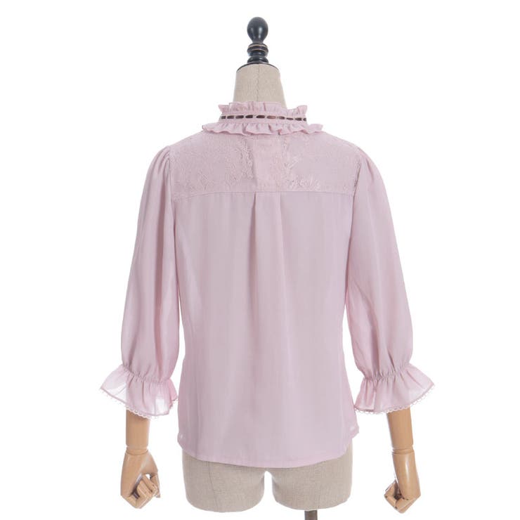 梯子レーススタンドカラーブラウス | axes femme | 詳細画像26 