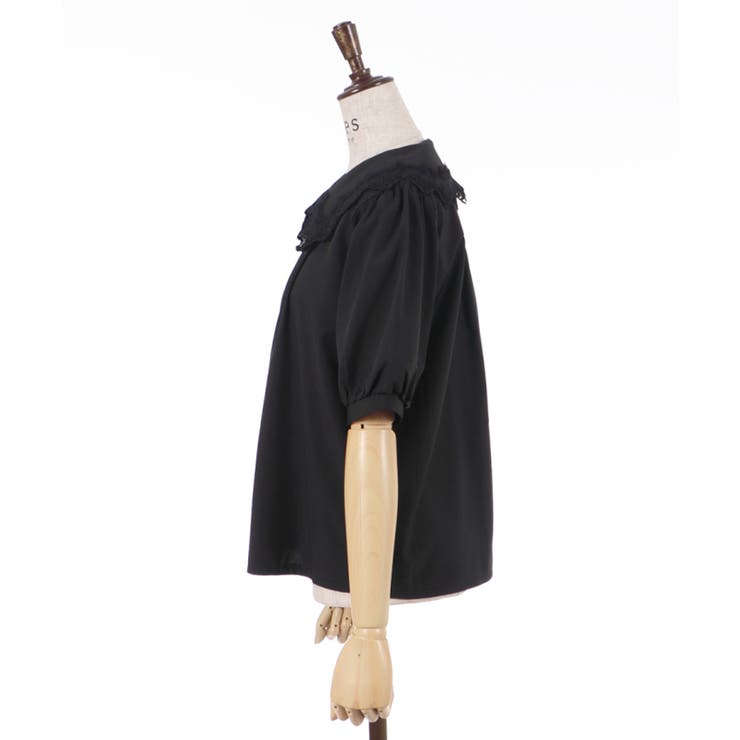 アソートボタンビッグ襟BL[品番：IGAW0001740]｜axes femme