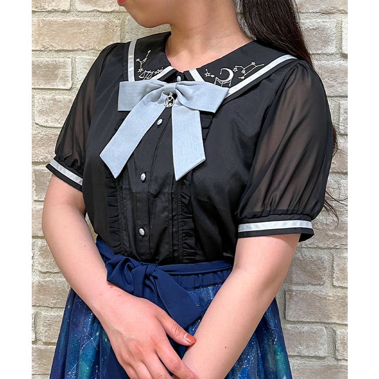 星座刺繍セーラー襟BL[品番：IGAW0001817]｜axes femme
