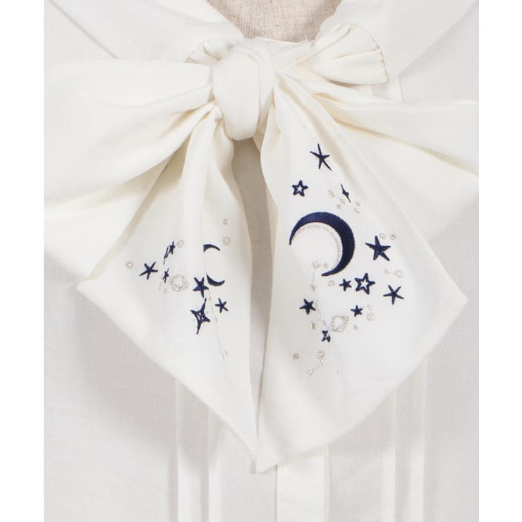 夏の星空刺繍ボウタイBL[品番：IGAW0002080]｜axes femme