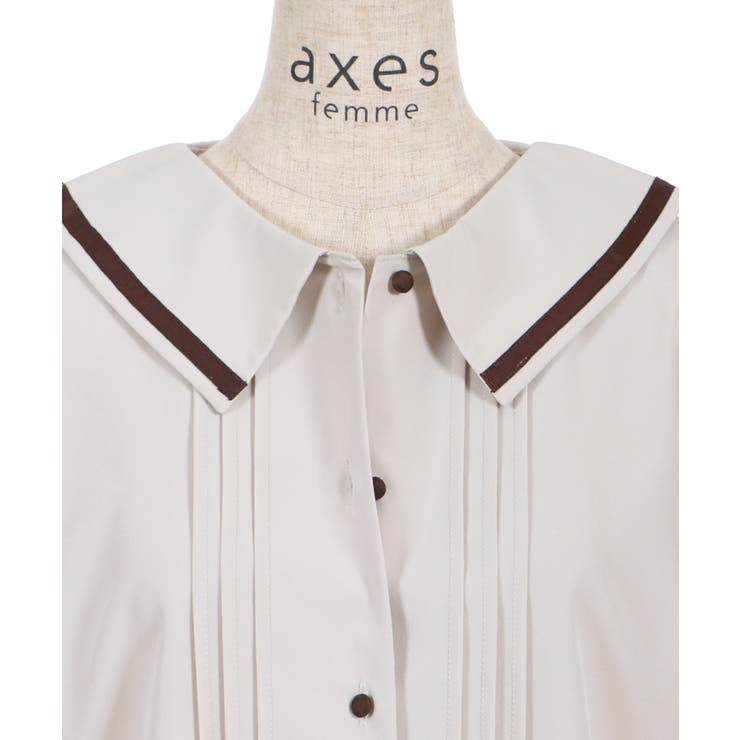 タイ付ブラウス[品番：IGAW0002093]｜axes femme（アクシーズファム）のレディースファッション通販｜SHOPLIST（ショップリスト）