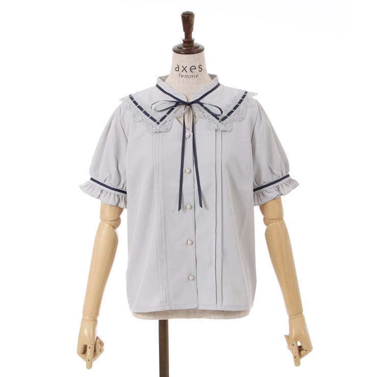 カットワークブラウス[品番：IGAW0003731]｜axes femme（アクシーズ