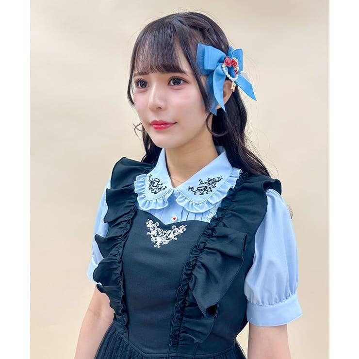 apolina 2024 AW ブラウス シアーショートギャザリングブラウス|allureville OFFICIAL SITE