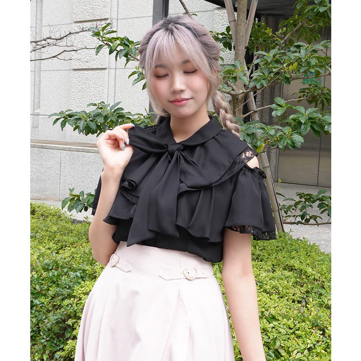 ２ＷＡＹオフショルフリルブラウス | axes femme | 詳細画像7 