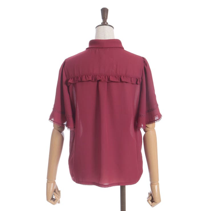 レース使いリボンブラウス | axes femme | 詳細画像12 