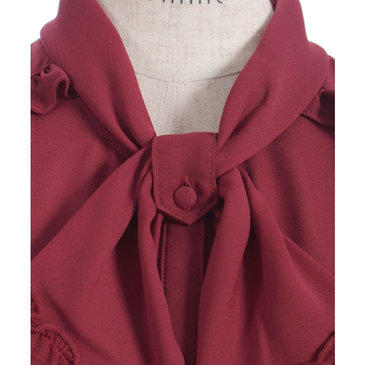 レース使いリボンブラウス | axes femme | 詳細画像14 