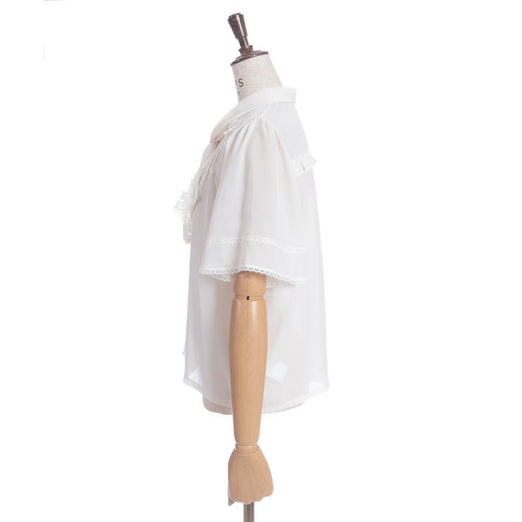 レース使いリボンブラウス | axes femme | 詳細画像18 