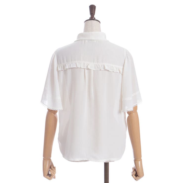 レース使いリボンブラウス | axes femme | 詳細画像19 