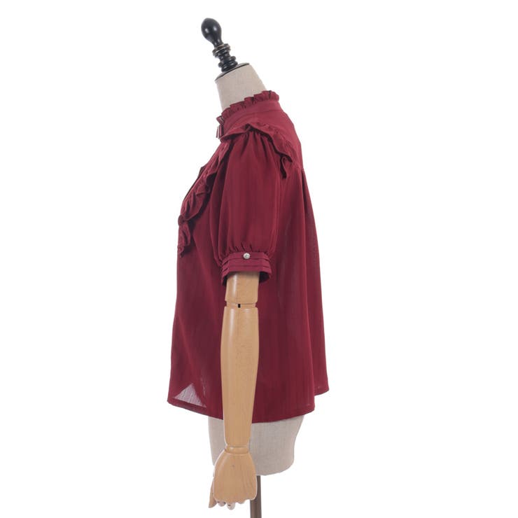 金ボタン付きチョーカー風ブラウス | axes femme | 詳細画像25 