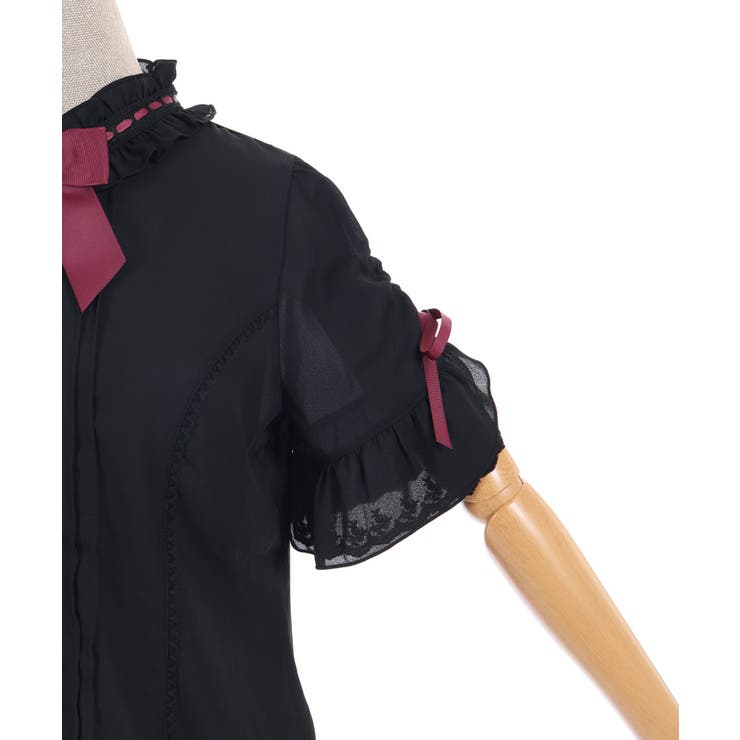 リボンブローチ付き姫袖風ブラウス | axes femme | 詳細画像15 