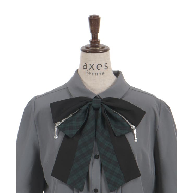 カトラリージップリボンブラウス | axes femme | 詳細画像15 