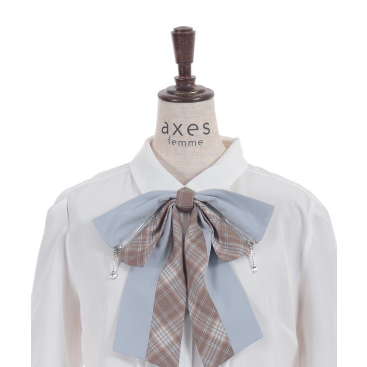 カトラリージップリボンブラウス | axes femme | 詳細画像29 