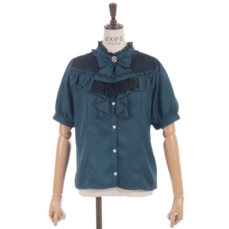 リボン×ジャボブローチブラウス | axes femme | 詳細画像21 