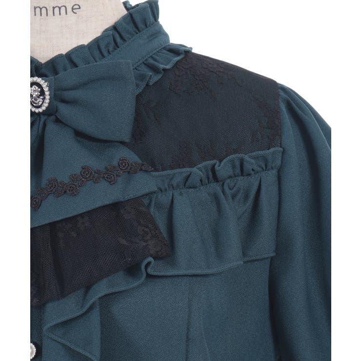 リボン×ジャボブローチブラウス | axes femme | 詳細画像27 