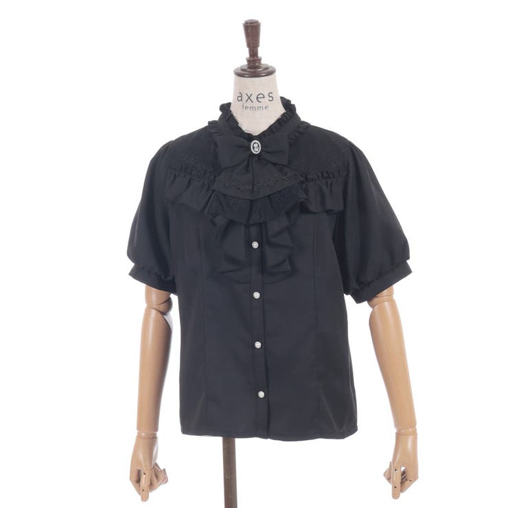 リボン×ジャボブローチブラウス | axes femme | 詳細画像7 