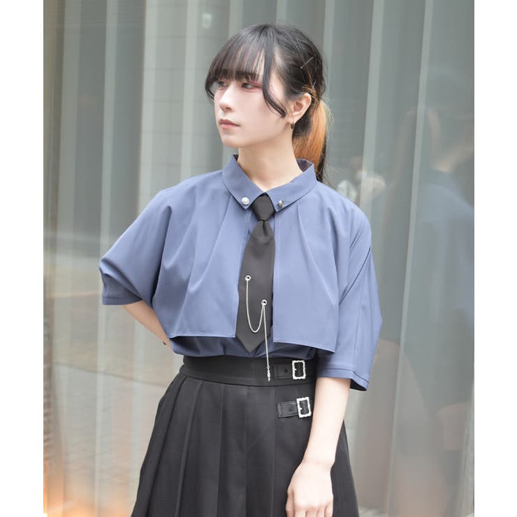 チェーンネクタイ付ブラウス | axes femme | 詳細画像8 