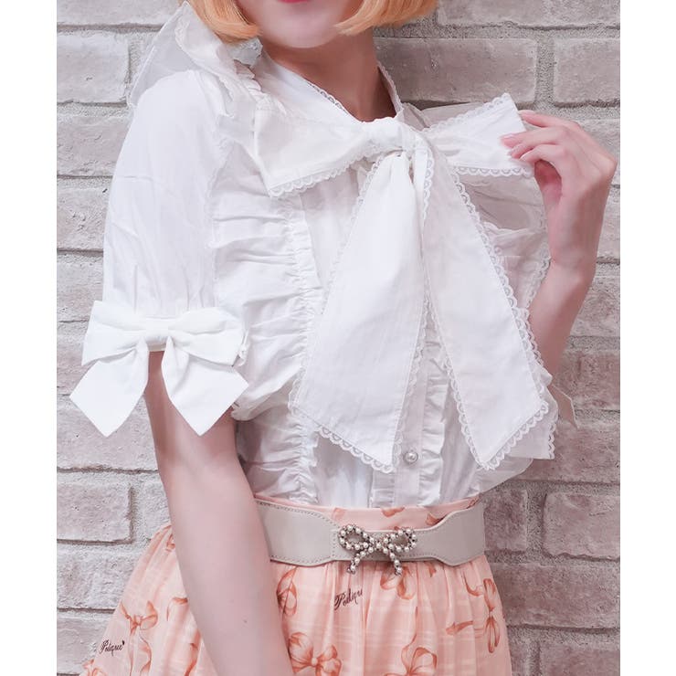 白 | トロワリボンブラウス | axes femme