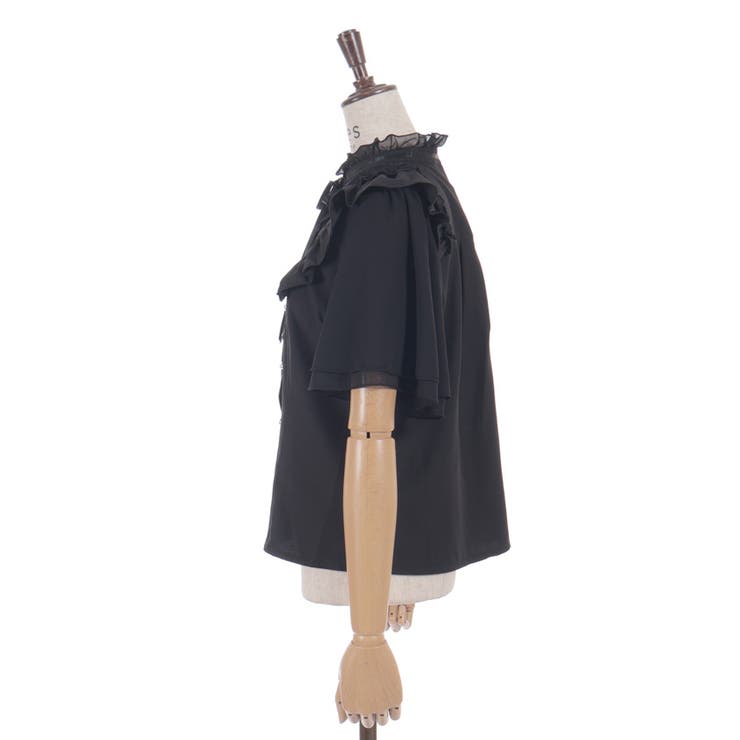 レース切替フリルスタンドブラウス | axes femme | 詳細画像11 