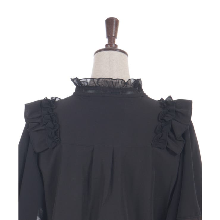 レース切替フリルスタンドブラウス | axes femme | 詳細画像14 