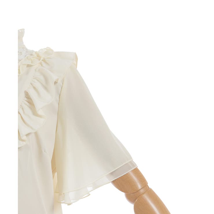 レース切替フリルスタンドブラウス | axes femme | 詳細画像29 