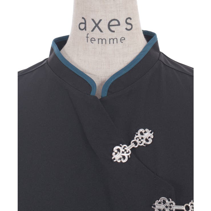 チャイナボタンショートブラウス | axes femme | 詳細画像16 